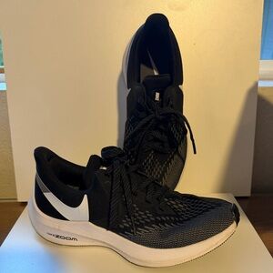 Nike Black and White Zoom Sneakers